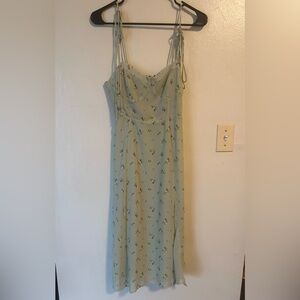 F21 Floral Bustier Smocked Dress S Cottagecore Fairy Garden Girl Spring Easter